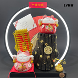 [Klang Valley Delivery] LYHO Fortune Charcoal Ornament 40cm LED Series 黑金炭招财摆件40cm灯圈系列 B