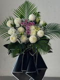Condolence Stand – Lavender Rose Cross