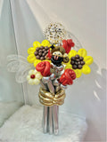 Balloon Flower Bouquet | Graduation Sunflower Red Series (Klang Valley Delivery)