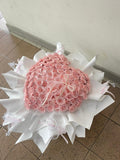 Heart-Shaped Pink Roses Bouquet