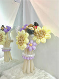 Balloon Flower Bouquet | Graduation Purple Yellow Series (Klang Valley Delivery)  -