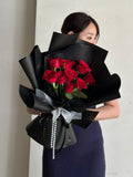 Midnight Velvet Rose Bouquet