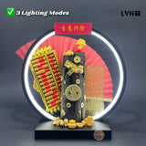 [Klang Valley Delivery] LYHO Fortune Charcoal Ornament 30cm LED Series 黑金炭招财摆件30cm灯圈系列