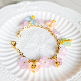 Butterfly Garden Gold Bracelet