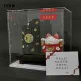 [Klang Valley Delivery] LYHO Luxe Lucky Cat Charcoal Gift Set  招财猫黑金炭风水摆设