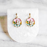 Pastel Reverie Handmade Gold Bracelet Necklace and Earring Set (Nationwide Delivery)