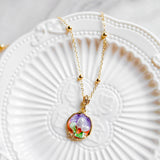 Pastel Reverie Handmade Gold Bracelet Necklace and Earring Set (Nationwide Delivery)
