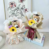Sunny Bloom Soap Flower Bouquet – Graduation & Congrats Gift (Nationwide Delivery)