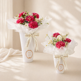 Cherry Pink Carnation Flower Box (Klang Valley Delivery Only)