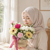 Sweet Bloom Flower Basket (Klang Valley Delivery Only)