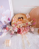 Story Bloom Crochet Floral Wreath + Illustrated Picture (Klang Valley Delivery)