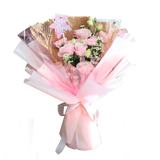 Adika Pink Carnation Hand Bouquet