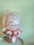 Mothers Day Special 18 inches Balloon Pop with Florals (Kuching Delivery Only)