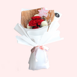 Asanoha Red Carnation Hand Bouquet (Klang Valley Delivery Only)