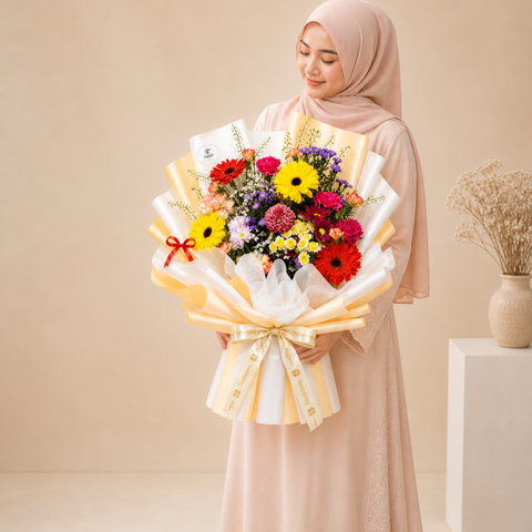 Joyful Bloom Mix Bouquet (Klang Valley Delivery Only) - Mother's Day Flowers & Gifts 2026