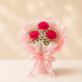 Sweet Blush Carnation Bouquet (Klang Valley Delivery Only)