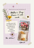 Mother's Day Flowers and Cake Combo (Klang Valley Delivery)