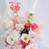 Moet+Graceful Bloom Soap Flower Box [Klang Valley Delivery Only]