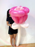 Giant Rose Duotone Balloon Sculpture