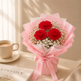 Sweet Blush Carnation Bouquet (Klang Valley Delivery Only)