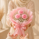 Sweet Blush Carnation Bouquet (Klang Valley Delivery Only)