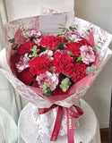 Fresh Carnations Bouquet (Red & Purple Fairy) [Kuching Delivery Only]
