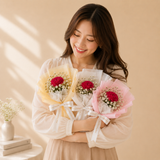 Sweet Single Carnation Bouquet (Klang Valley Delivery Only)