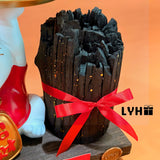 LYHO INS-Inspired Lucky Cat Fortune Charcoal Gift Set INS 风招财猫黑金炭摆设 [Klang Valley Delivery]