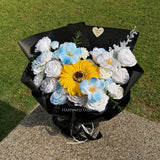 Sun Kissed Blue Bouquet (Klang Valley Delivery)