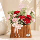 Lunara Carnation Flower Basket (Klang Valley Delivery Only)