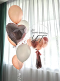 Helium Bubble Balloon with 7's Star Foil Balloon Bundle (Kuching Delivery)