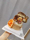 Japanese Cake 4INCH-Custom Pet Birthday Cake (Klang Valley Delivery)