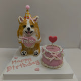 3D PETCAKE+SMALL CAKE-Custom Pet Birthday Cake (Klang Valley Delivery)