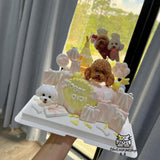 Snow Cake Compl 6inch-Custom Pet Birthday Cake (Klang Valley Delivery)