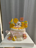 Japanese Cake 4INCH-Custom Pet Birthday Cake (Klang Valley Delivery)