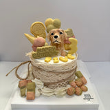 Japanese Cake 4INCH-Custom Pet Birthday Cake (Klang Valley Delivery)