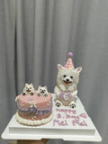3D PETCAKE+SMALL CAKE-Custom Pet Birthday Cake (Klang Valley Delivery)