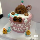 3D HEAD PET CAKE-Custom Pet Birthday Cake (Klang Valley Delivery)