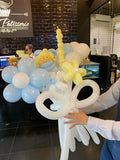 8 stalks Customized Flower Balloon Bouquet (Kuching Delivery)