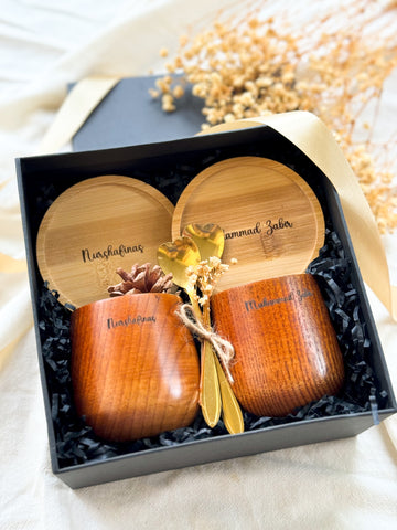 Timeless Tea Companion | Personalized Teacup, Coaster & Teaspoon Gift Box (Klang Valley Delivery)