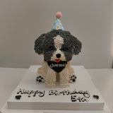 3D PET CAKE4INCH-Custom Pet Birthday Cake (Penang Delivery)