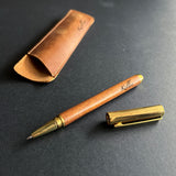 Minimalist Leather Pen Pouch + Wooden Pen Set (Nationwide Delivery)