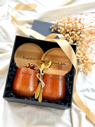 Timeless Tea Companion | Personalized Teacup, Coaster & Teaspoon Gift Box (Klang Valley Delivery)