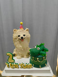 3D PETCAKE+SMALL CAKE-Custom Pet Birthday Cake (Klang Valley Delivery)
