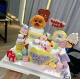 DOUBLE STORY CAKE 5+2INCH-Custom Pet Birthday Cake (Klang Valley Delivery)