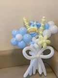 8 stalks Customized Flower Balloon Bouquet (Kuching Delivery)