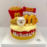 3inch Snow Cake-Custom Pet Birthday Cake