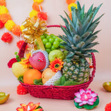 Royal Deepavali Fruit Basket (10 Types of Fruits) (Klang Valley Delivery)  - Deepavali Hampers & Gifts 2026