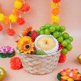 Diwali Dazzle Fruit Basket (6 Types of Fruits) (Klang Valley Delivery)  - Deepavali Hampers & Gifts 2026