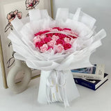Pearl garland Soap Flower Bouquet (Nationwide Delivery)